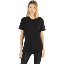 Noetr Siyah Beyaz Lacivert %100 Pamuk'lu 3'lü Kadın Basic T-Shirt Paketi