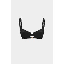 Açelya Okcu Premium Burgu Askı Detaylı Frıgg Fit Kadın Bikini Üstü