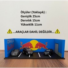 Almalı 1/64 Ölçek Diaroma Araç Sergileme Garajı - Red Bull