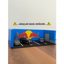 Almalı 1/64 Ölçek Diaroma Araç Sergileme Garajı - Red Bull