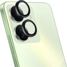 Microsonic Xiaomi Poco C65 Tekli Kamera Lens Koruma Camı Siyah