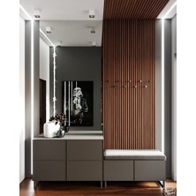 Winflex Keçeli Dekoratif Akustik Ahşap Panel – Bambu Renk (60X240CM).