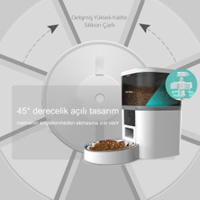 OVIOO QQ005 6 Litre Kameralı ve Uzaktan Wifi Bağlantılı Paslanmaz Kaseli Kedi ve Köpek Besleyici