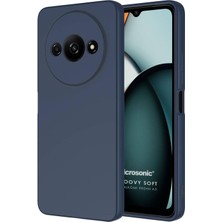 Microsonic Xiaomi Redmi A3 Kılıf Groovy Soft Lacivert