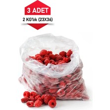 Floraplast Naylon Bakkaliye Torba Dayanıklı 1.kalite Gıda Temasına Uygun Şeker Torbası (2 KG)(23X36) 3 Pk