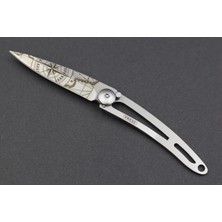 Deejo 15G, Pocket Knife, Titanium Naked, Terra Incognita, Cable DEE103