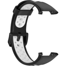 Koodmax Xiaomi Mi Band 7 Pro Uyumlu Spor Çift Renk Delikli Silikon Kordon Kayış