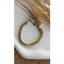 Queen Accessory Çelik Kalın Zincir Bileklik