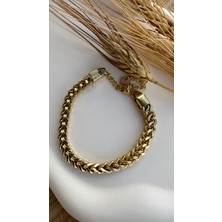 Queen Accessory Çelik Kalın Zincir Bileklik