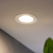 Maxled MX-1004B - 9W 6500K Soğuk Beyaz Beyaz Kasa Sıva Altı Yuvarlak LED Panel
