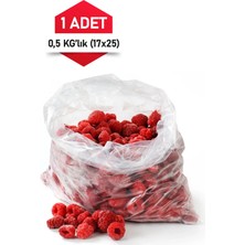 Floraplast Naylon Bakkaliye Torba Dayanıklı 1.kalite Gıda Temasına Uygun Şeker Torbası (0,5 KG)(17X25) 1 Pk