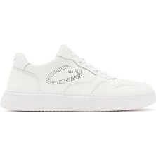 Guardiani Alberto Guardiani Erkek Beyaz New Era Bağcıklı Deri Sneaker G03M100026