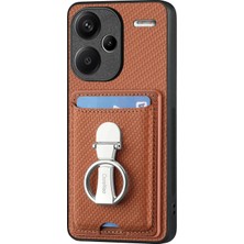 Xiaomi Redmi Note 13 Pro Plus 5g Çizilmez Karbon Fiber Doku Kickstand Telefon Kapağı (Yurt Dışından)