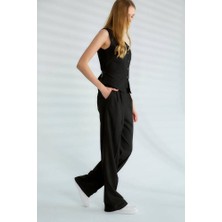 Robin Tania Pilili Pantolon Siyah
