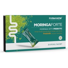 Farmanow Moringa Forte Prebiyotik Karışımlı Bitki Tozu 20 Şase