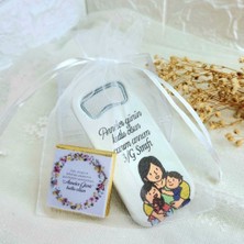 Hayaller Dükkanı 30 Adet Anneler Günü Hediyelik  Açacak ve Çikolata Kese Içinde