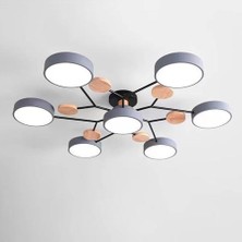 Modern 7 Kafa LED Ahşap Tavan Işığı-Şık Iç Mekanlar Için Yaratıcı Aydınlatma Fikstürü (Yurt Dışından)