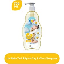 Uni Baby Bebek Şampuanı 700ML Tatlı Rüyalar (Pompalı) (5 Li Set)