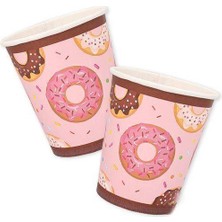 Parti Dükkanım Donut Temalı Bardak 8 Adet