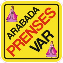 Seç Reklam Arabada Prenses Var Sticker Araç Sticker Çok Amaçlı Sticker