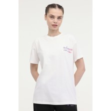 Lumberjack Wl Wavy 11MD1055 4fx Ekru Kadın Kısa Kol T-Shirt