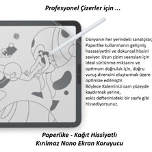 Z-Mobile iPad Air 13" M2 2024 6. Nesil Uyumlu Paperlike Nano Kırılmaz Ekran Koruyucu Kağıt Hissi Paper Like