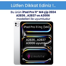 Z-Mobile iPad Pro 11" M4 2024 5. Nesil Uyumlu Paperlike Nano Kırılmaz Ekran Koruyucu Kağıt Hissi Paper Like