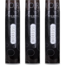 Morfose Haır Spray Extra Strong Saç Spreyi Siyah 400ML X3