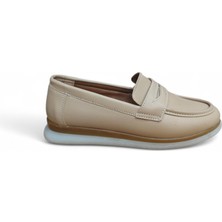 Cihan Shoes Kadın Günlük Ortopedik Taban Rahat Ayakkabı Bej