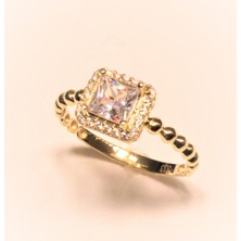 Güler Kuyumculuk Altın Baget Taşlı Yüzük