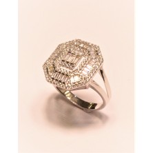 Güler Kuyumculuk Altın Baget Taşlı Yüzük