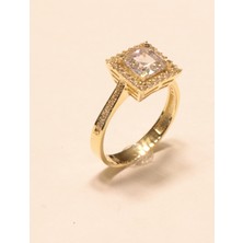 Güler Kuyumculuk Altın Baget Taşlı Yüzük