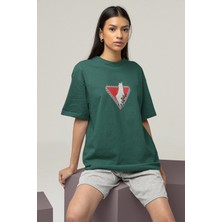 Nulivez Filistin Tasarımı Baskılı Yüksek Kalite Kompakt Unisex Oversize T-Shirt