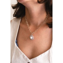 İz Jewel Inci Zirkon Taşlı Gümüş Kolye