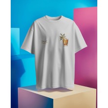 Helios Haute Old Fashioned Kokteyl Tasarım Relaxed Fit Erkek Önü Baskılı Tişört