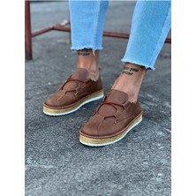 Alfaze Casual Erkek Ayakkabı Taba Topuk Boyu 3 cm