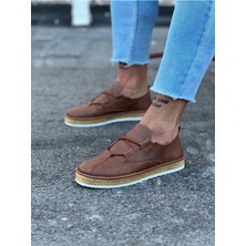 Alfaze Casual Erkek Ayakkabı Taba Topuk Boyu 3 cm
