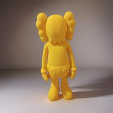 3D Layer Craft Kaws Companion Figür Büyük Boy 20 cm Companion Open Edition Vinyl Figure Sarı