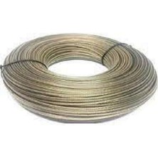 Ünal File 4 mm Izoleli Çelik Halat 150 Metre Pvc Kaplı Çamaşır Ipi 4 Milim