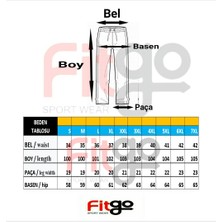 Fitgo Siyah Erkek Geniş Paça Rahat Kesim Eşofman Altı