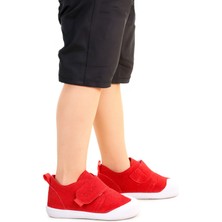 Kiko Kids Rosie Cırtlı Erkek Bebek Günlük Ayakkabı Kırmızı