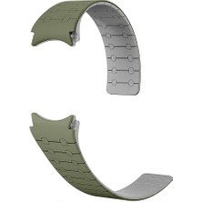 Apsuwa Samsung Galaxy Watch 6 Classic Kordon Kayış Çizgili Desenli Silikon Mıknatısı KRD-111