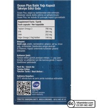 Ocean Plus 1200 Mg Omega-3 Balık Yağı 50 Kapsül