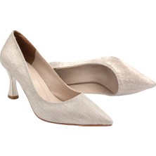 Prego (Park Moda) Kadın Stiletto Ayakkabı Altın