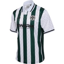 Hummel Futbol Kısa Kollu Forma Erkekler İçin Şık Tasarım 2023 Sezonu Yeşil-Beyaz