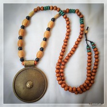 Z Jewelry Art Babajıde - El Yapımı Etnik Otantik Bohem Kadın Erkek Kolye - ZJA-K-0207