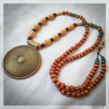 Z Jewelry Art Babajıde - El Yapımı Etnik Otantik Bohem Kadın Erkek Kolye - ZJA-K-0207