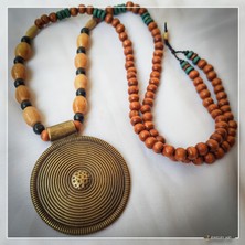 Z Jewelry Art Babajıde - El Yapımı Etnik Otantik Bohem Kadın Erkek Kolye - ZJA-K-0207