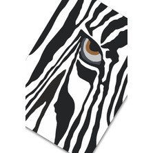 Dark Flamingo El Yapımı Üç Boyutlu Ahşap Zebra Tablo