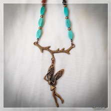 Z Jewelry Art Begın - El Yapımı Etnik Otantik Bohem Kadın Erkek Kolye - ZJA-K-0202